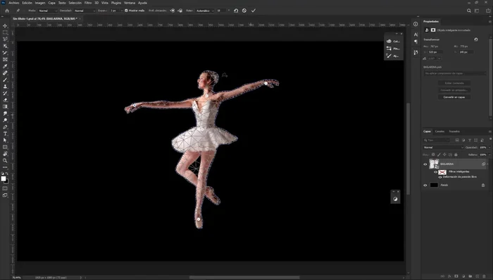 Utilizar la opción 'Resetear' para volver al estado original de la deformación.