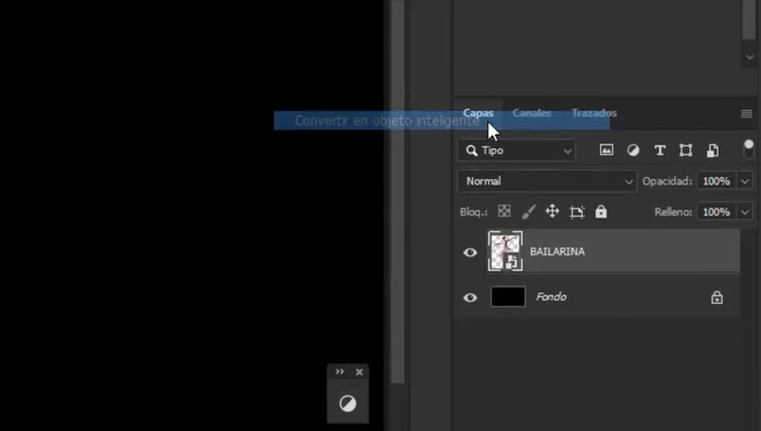 Convertir la capa en Objeto Inteligente.