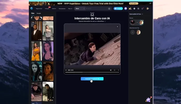 Seleccionar la imagen y esperar a que la herramienta procese el cambio.