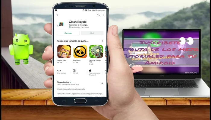 Ir a la Play Store e intentar instalar la aplicación de nuevo.