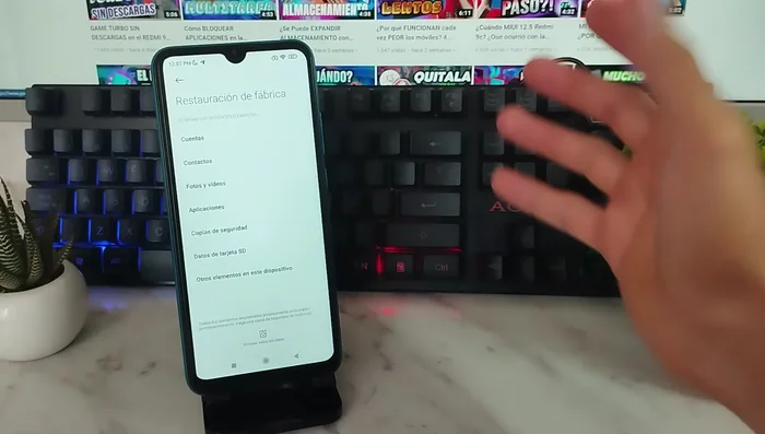 Restablecer valores de fábrica