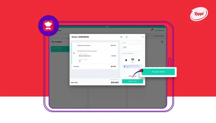 Haz clic en 'Pedido entregado' después de entregar al repartidor.