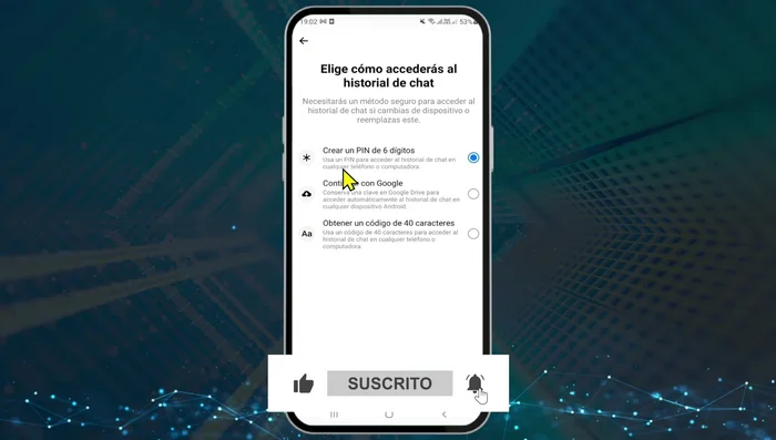 Introduce y confirma tu PIN de seis dígitos.
