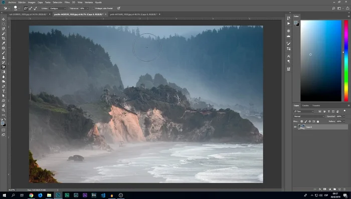 El borrador de fondo intenta identificar y eliminar el fondo automáticamente, aunque puede ser impreciso.