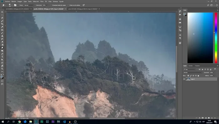 Las herramientas sobreexponer y subexponer aclaran y oscurecen áreas de la imagen, respectivamente. Útil para efectos como el 'dodge and burn'.