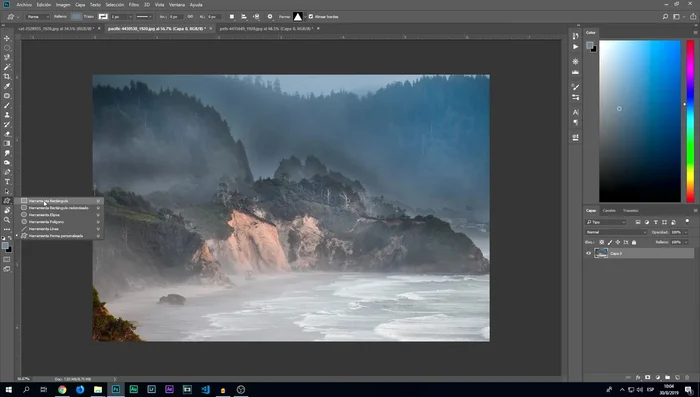 Herramientas de formas: Crea formas geométricas y personalizadas, con opciones de color y opacidad.