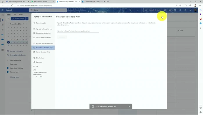 Hacer clic en 'Importar' para finalizar la sincronización.