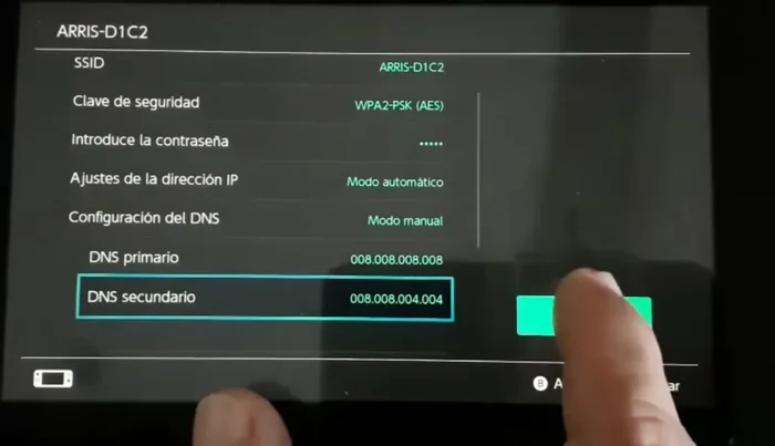 Guarda la configuración.