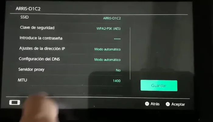 Guarda la configuración.