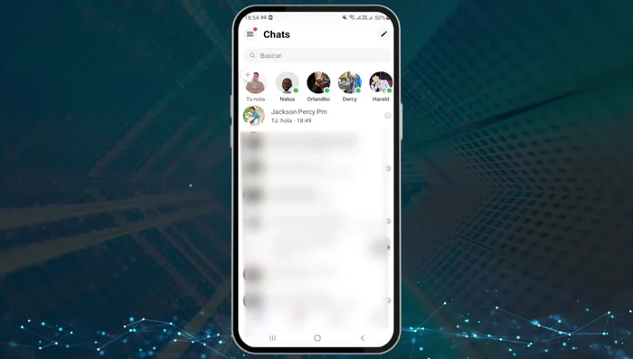 Abrir la aplicación Messenger.