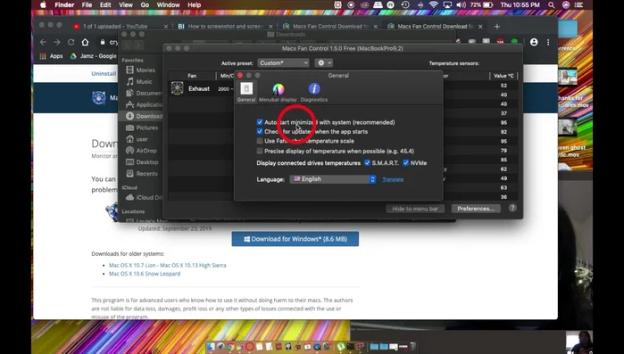 Asegúrate de activar las opciones para que el programa se inicie automáticamente al encender tu Mac y se mantenga actualizado.