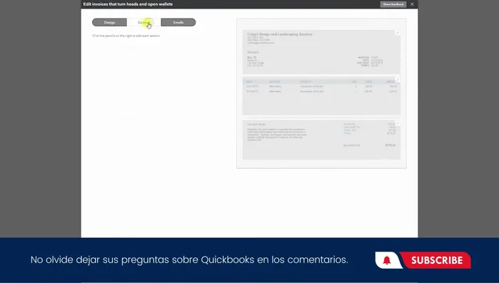 Ubicar la sección para agregar un mensaje al cliente (usualmente relacionado con el pago de la factura).