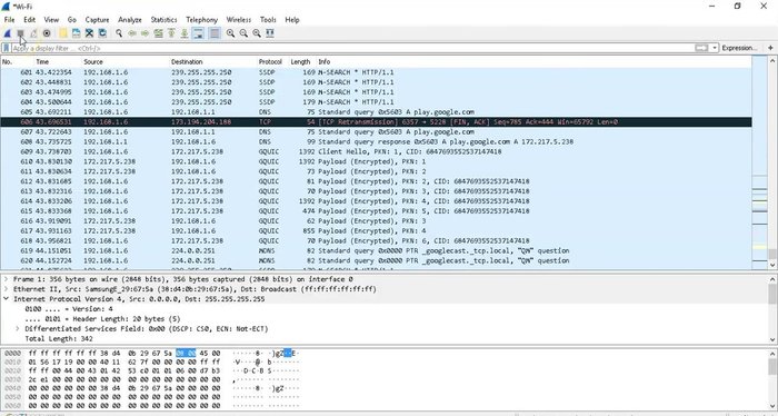 Detener la captura una vez obtenidos los datos necesarios.