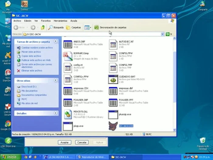 Abrir el archivo 'mayor' para ver los datos.