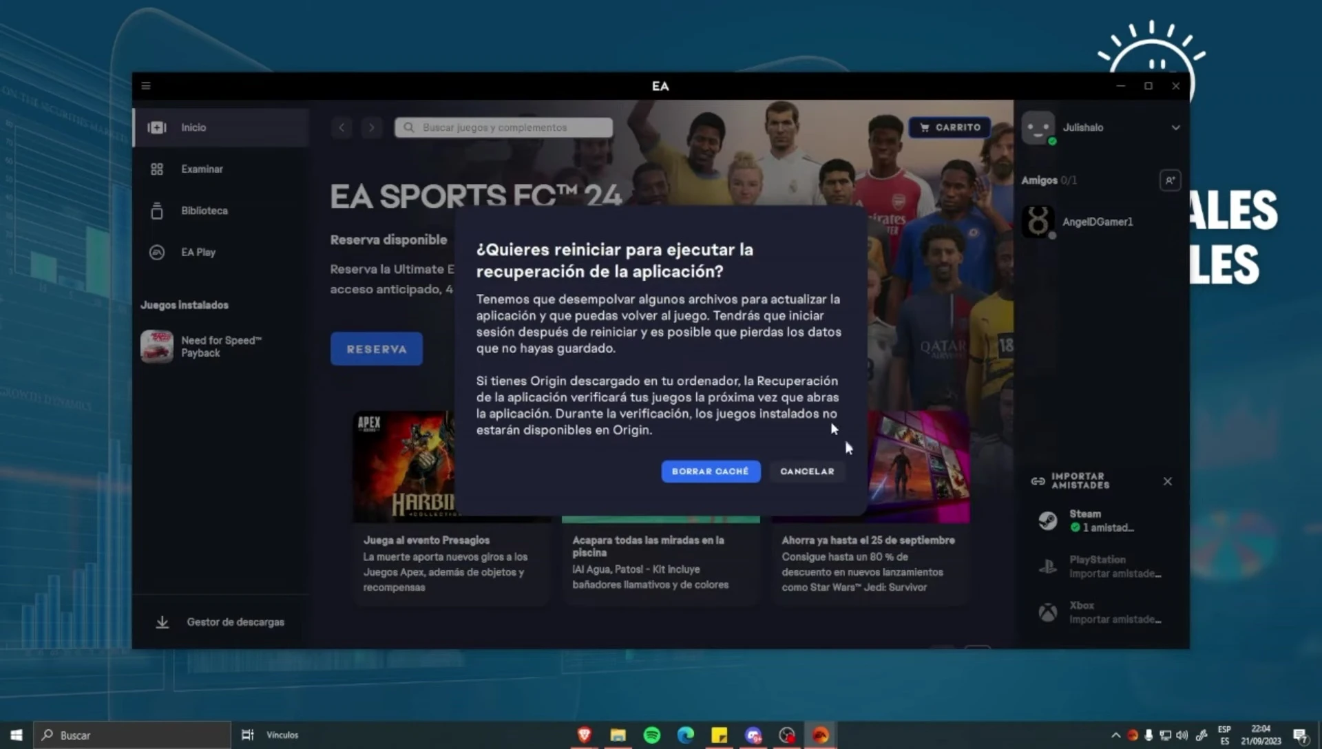 Solución rápida: Error de conexión de la App IA