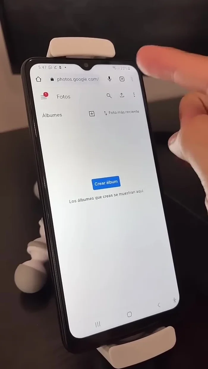 Selecciona "Sitio para computadora".