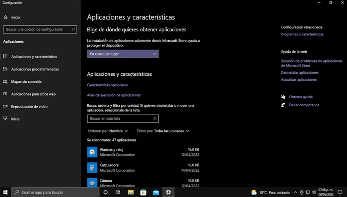 Finalizar la aplicación de Correo.