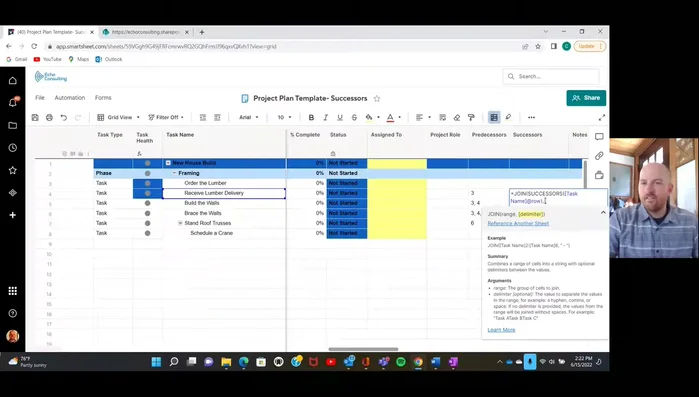 Completar la fórmula y presionar Enter.