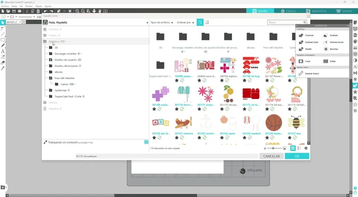 Organiza tus proyectos en carpetas dentro de la biblioteca de Silvet para una mejor gestión.