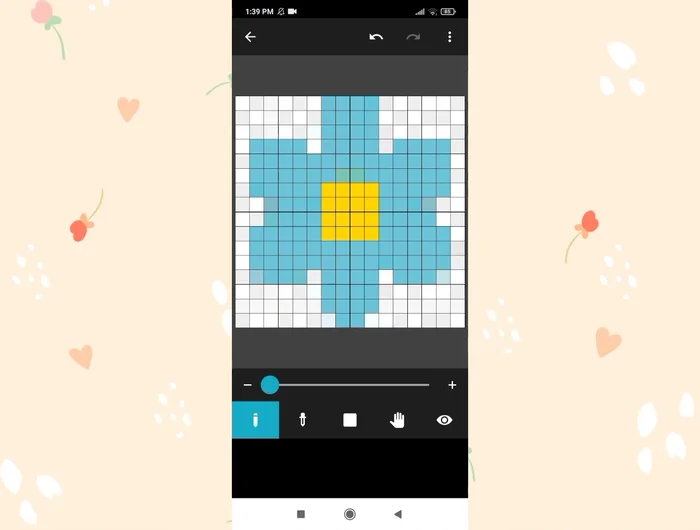 Utilizar las herramientas (lápiz, borrador, etc.) para refinar la cuadrícula y ajustar detalles.