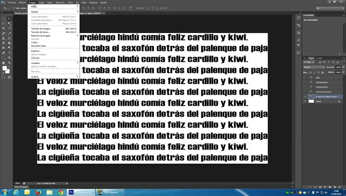 Ve a 'Imagen' > 'Tamaño del lienzo'.