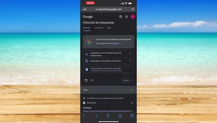 (Opcional) Elimina datos de un período específico, como el día actual.