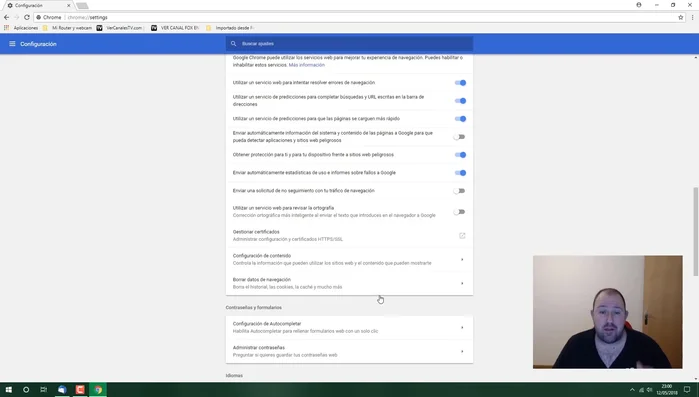 Reiniciar Chrome después de restablecer la configuración.