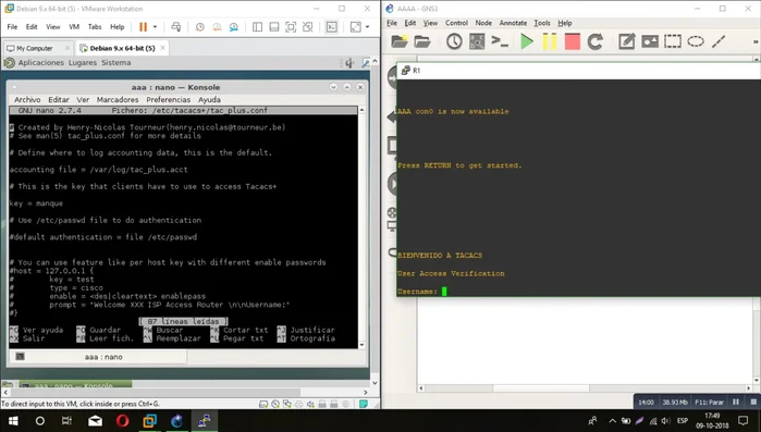 Verificar la configuración y probar la conectividad.