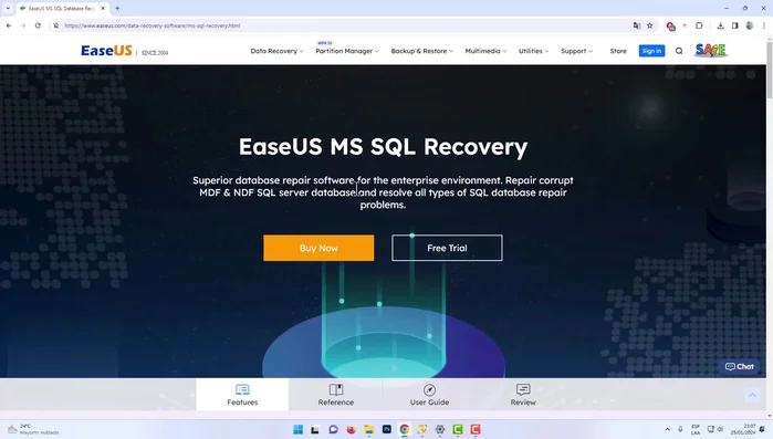 Descargar e instalar la herramienta SQL Recovery (enlace en la descripción).