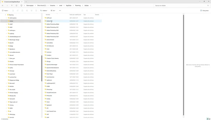 Busca la carpeta 'Settings'.