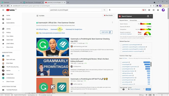 Explicación de las limitaciones de las pruebas de correctores gramaticales. Se destaca la dificultad de evaluar la precisión al no conocer los errores que los correctores no pueden detectar.