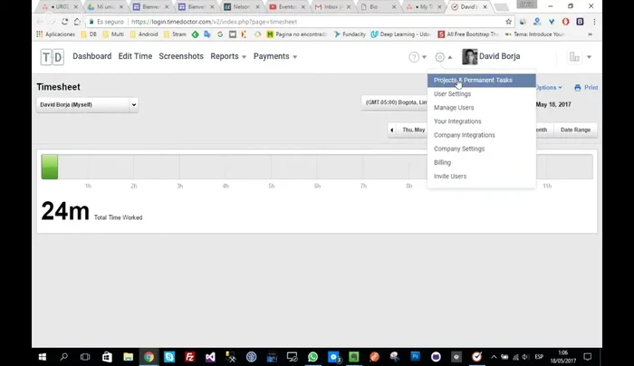 Autorizar el acceso de Time Doctor a tu cuenta de Asana. Se te solicitará iniciar sesión en Asana si aún no lo has hecho.