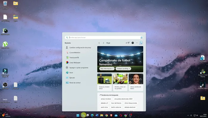 Selecciona la opción "Cambiar configuración de proxy"
